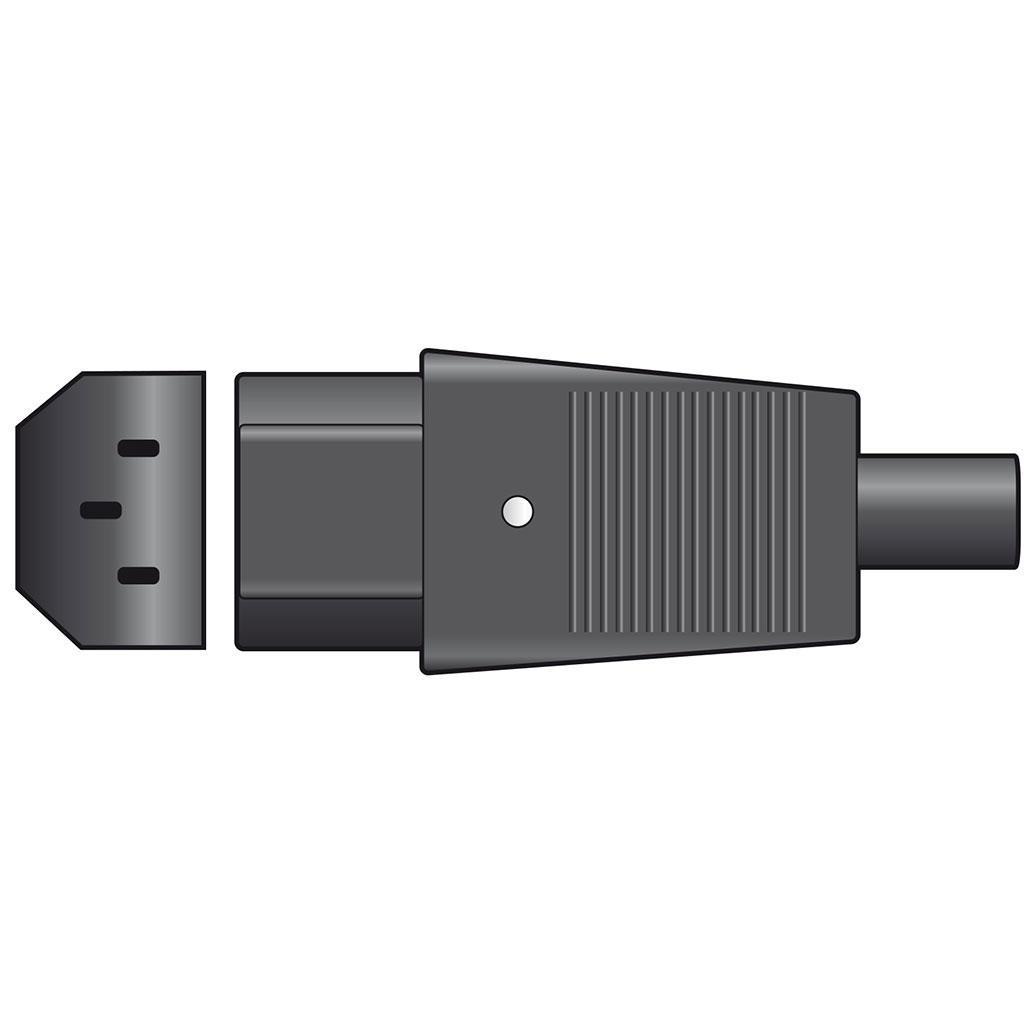6a 3-pin IEC Inline Socket - main image