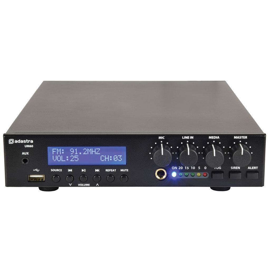 60W Ultra Compact MixerAmplifier 100V USB/FM/BT - main image