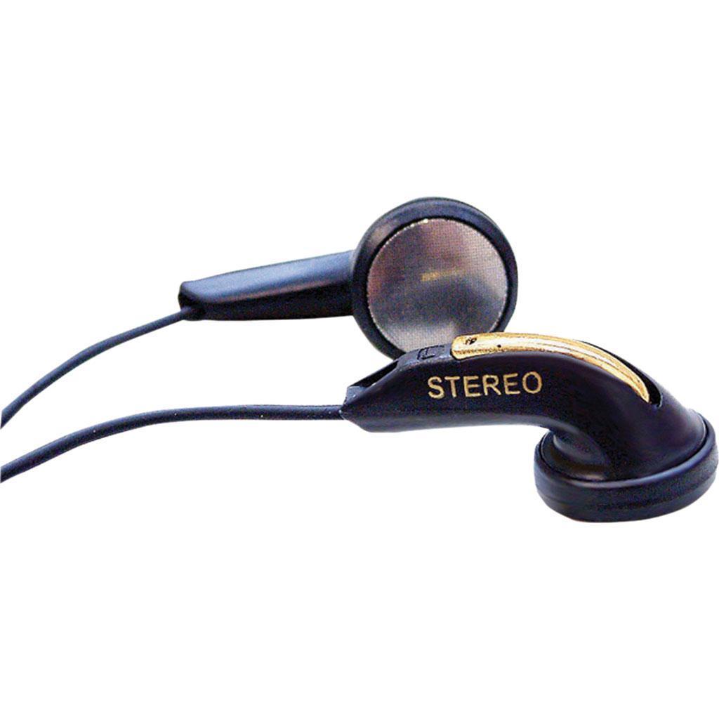 Water Resistant Stereo In-earphones with 3.5mm Stereo Jack Plug - Black  - main image