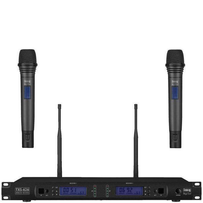 IMG Stageline TXS-626SET with 2 x Hand Held Wireless Mics - Co-ordinated License - main image