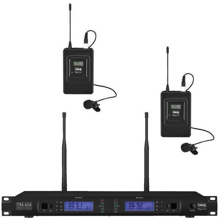 IMG Stageline TXS-626SET with 2 x Tie Clip Wireless Microphones - main image