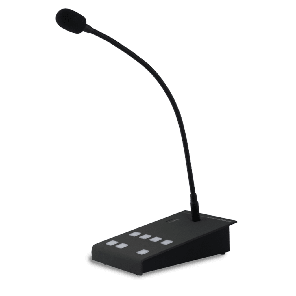 Audac AMP104MK2 4 Zone Digital Paging Microphone - main image