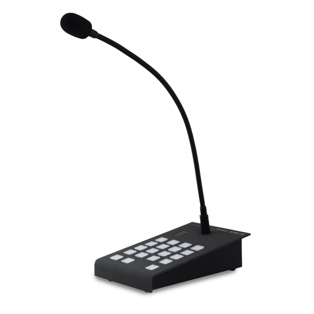 Audac AMP116MK2 16 Zone Digital Paging Microphone - main image