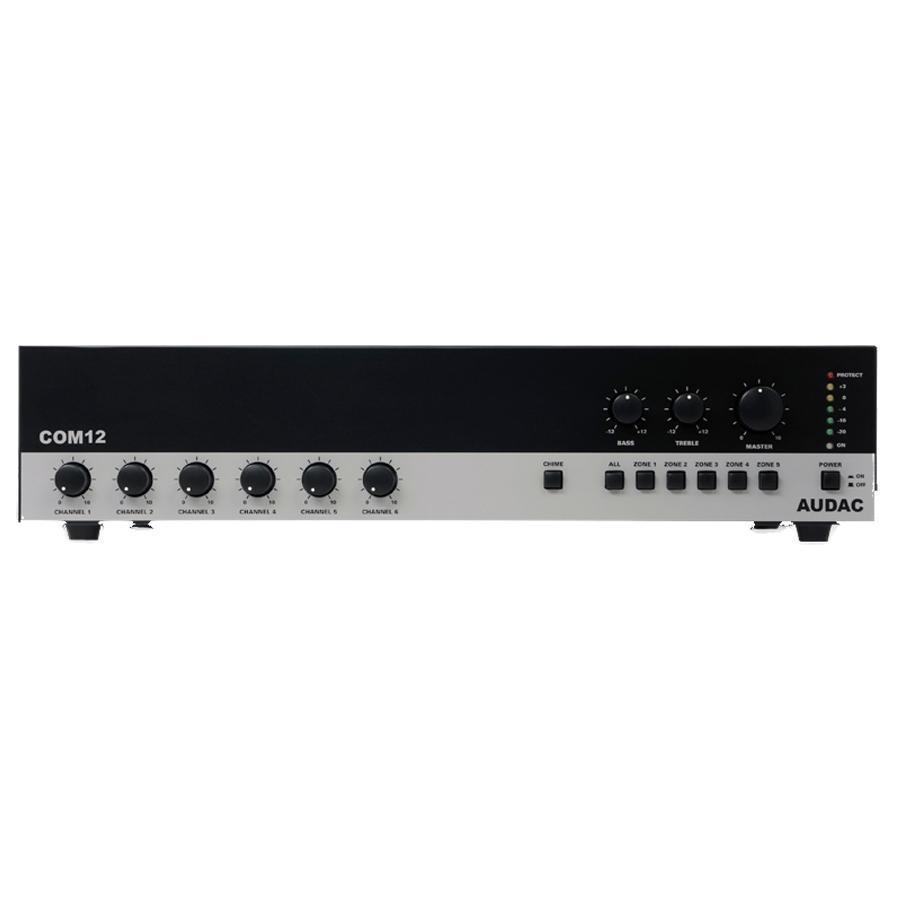 Audac COM12 100V 5 Zone PA Amplifier 120W - main image