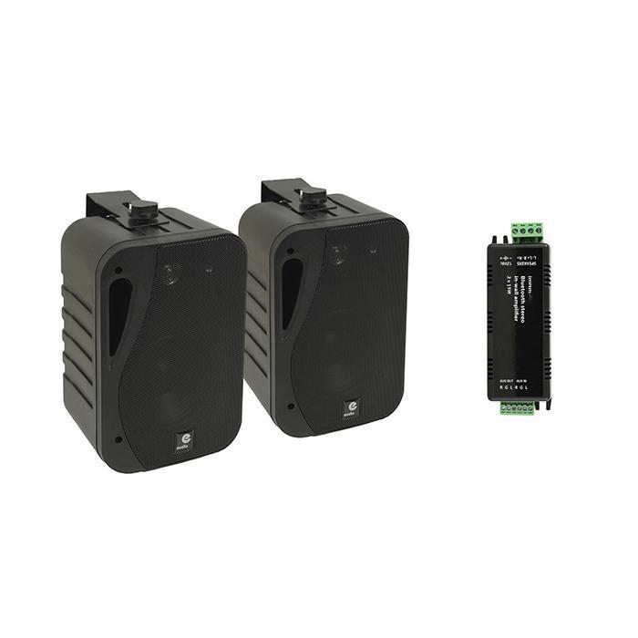 Wall Mount Speakers With Bluetooth Amplifier - main image