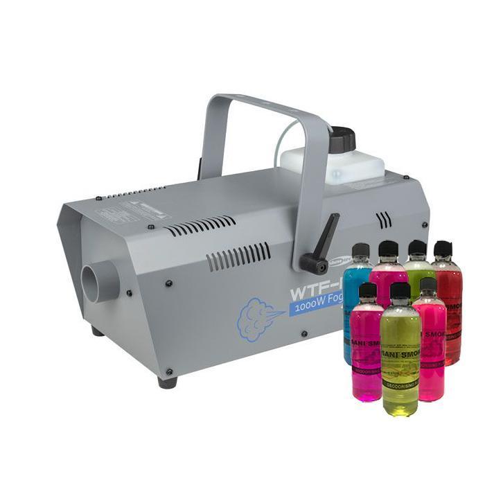 Big 1000W Smoke Machine With 5 x 500ml Sanitising Liquid