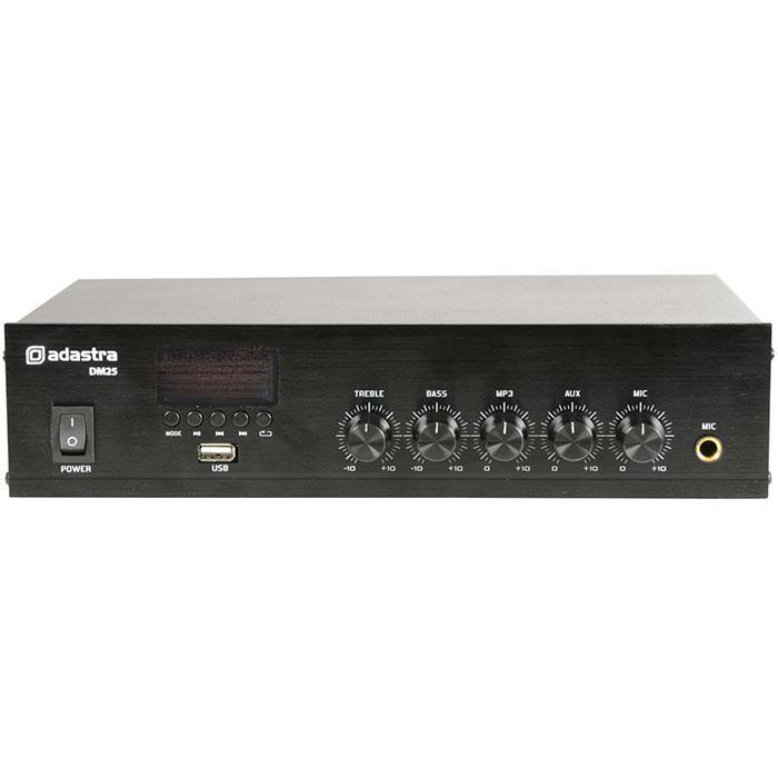 25W Mixer Amplifier 100V and 4-16Ohm with Bluetooth - main image