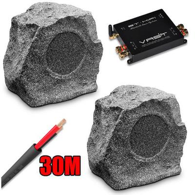 Bluetooth outdoor rock speaker inc. amplifier