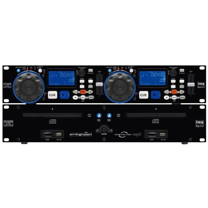 IMG Stageline CD-230USB Dual CD Player with USB