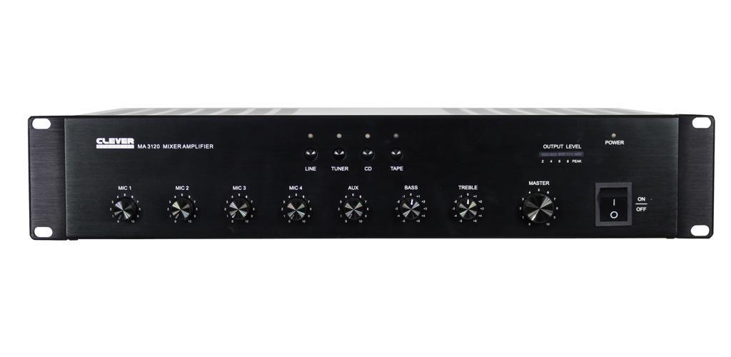 Clever MA 3120 120W PA Mixer Amplifier 100V Line - main image