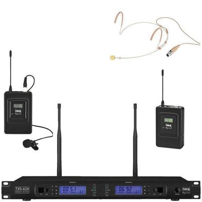 IMG Stageline TXS-626SET with Tie Clip and Head Set Wireless Mics