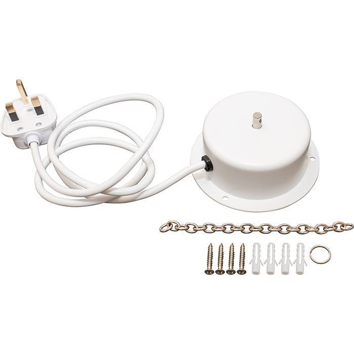 FXLab 1 RPM Mains Powered Mirror Ball Motor - White - main image