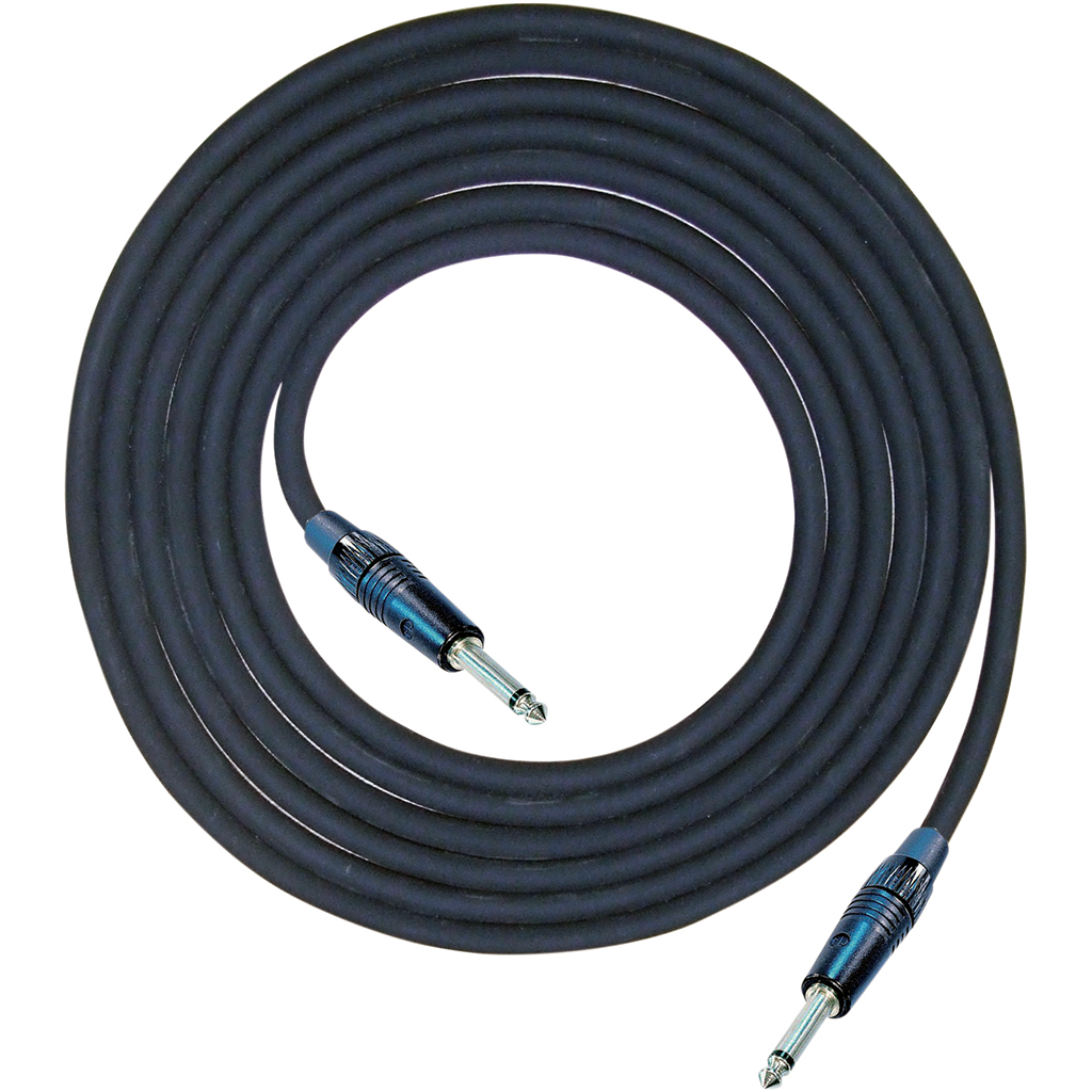 Black Premium 10m Highflex 2x 1.5mm 6.35mm Jack Plug To 6.35mm Jack Plug - main image