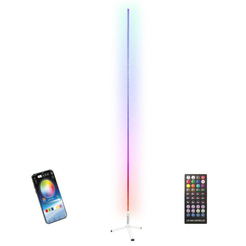 Ibiza RGB Light Tube On A Stand - 1.8m - White