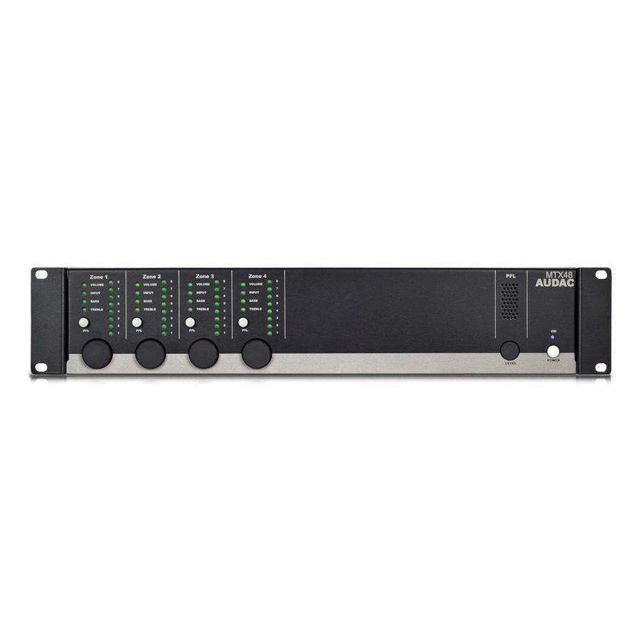 Audac MTX48 4-Zone Audio Matrix Smart Phone Controllable - main image