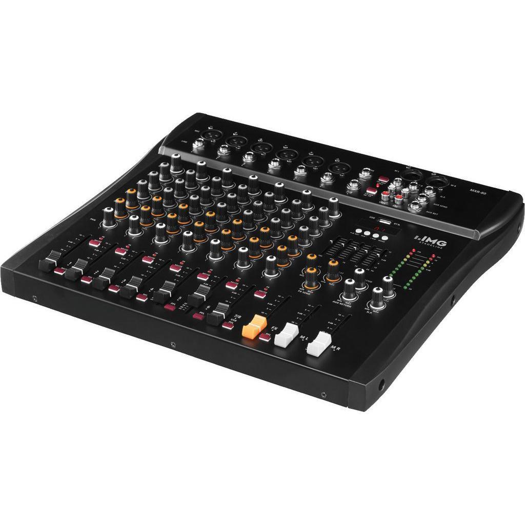 IMG Stageline MXR-80 8-Channel Mixer USB BT DSP - main image