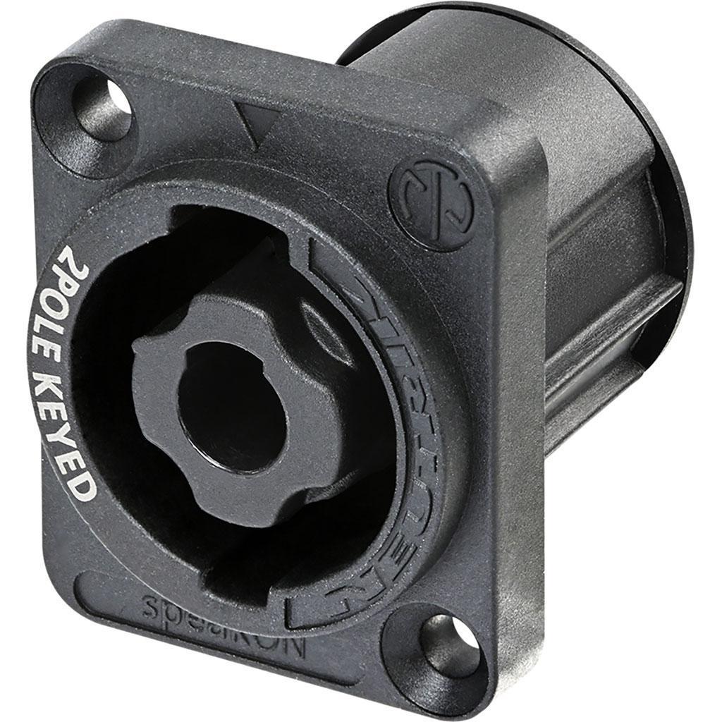 Neutrik 2-pin Speakon Square Chassis Socket NL2MPXX - main image