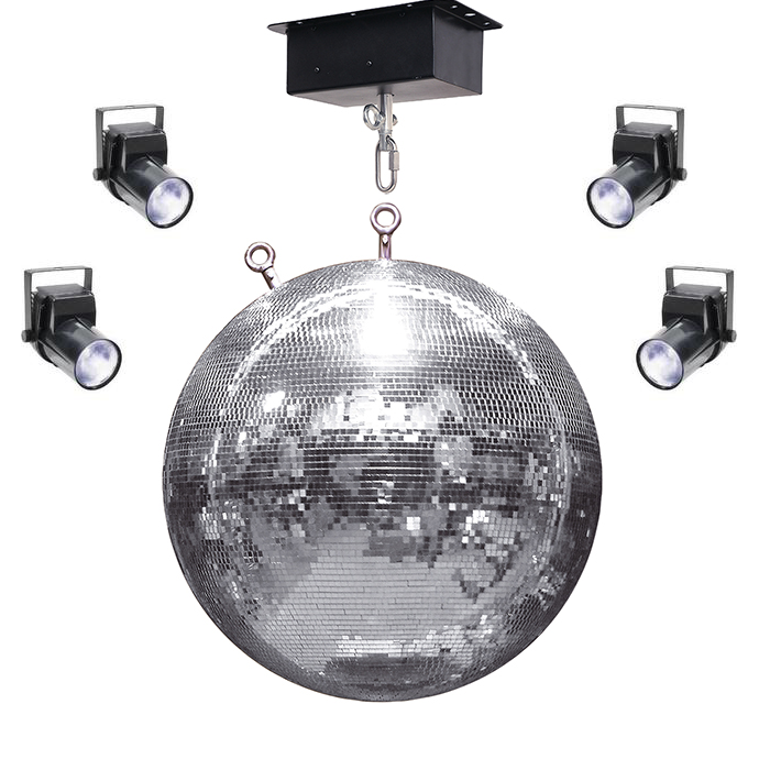 Professional 1M Mirror Ball With Lights And Motor - main image