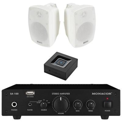 Bluetooth Outdoor Speaker Kit with Amp & Speakers