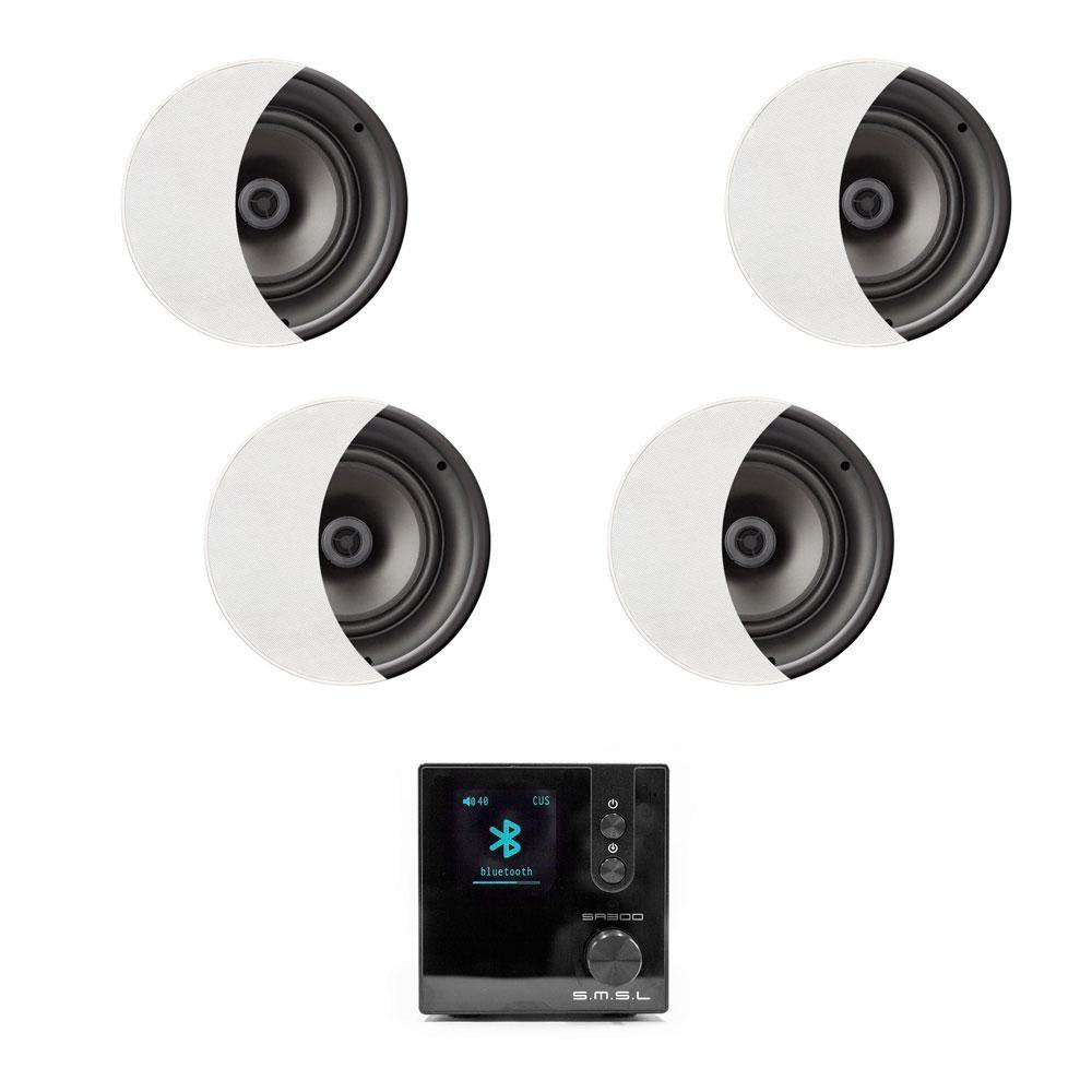 Bluetooth Amp With 2 Pairs Of OSD 6.5" Ceiling Speakers - main image