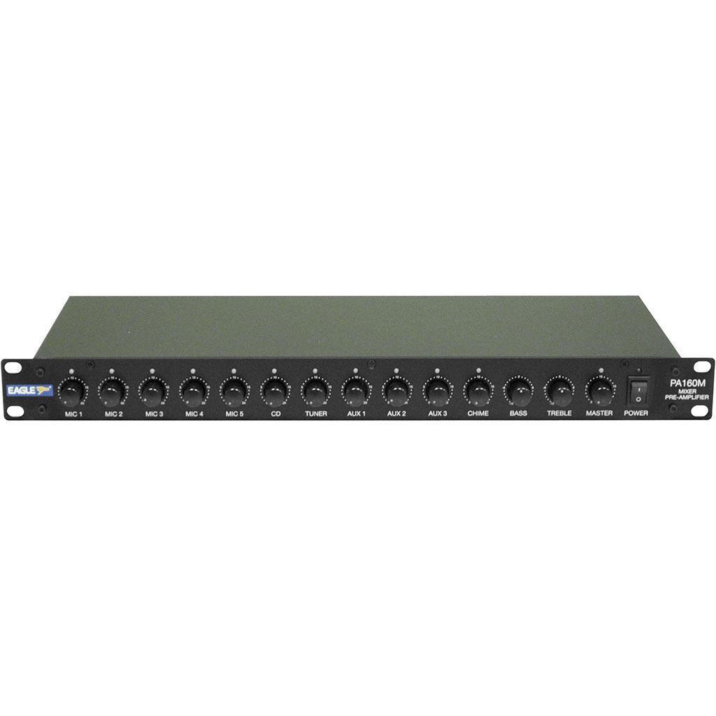 Eagle PA160M 11 Channel Rackmount PA Mixer  - main image