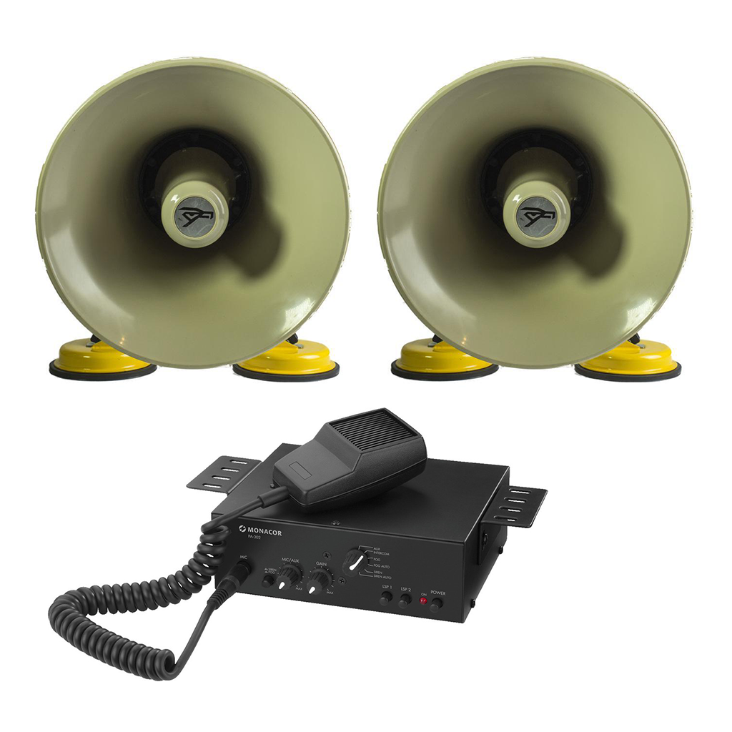Roof Mount 20W PA System 4 With Two Speakers - main image