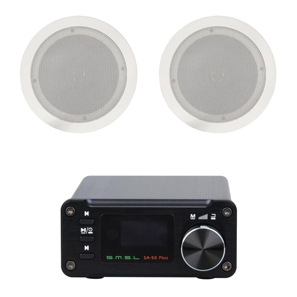 SMSL SA50 Micro Amplifier 2 x Ceiling Speakers - main image