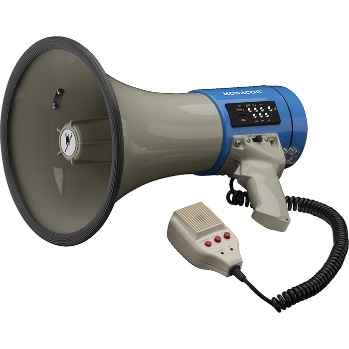 Monacor TM-17M 25W Megaphone with MP3 Player Recorder