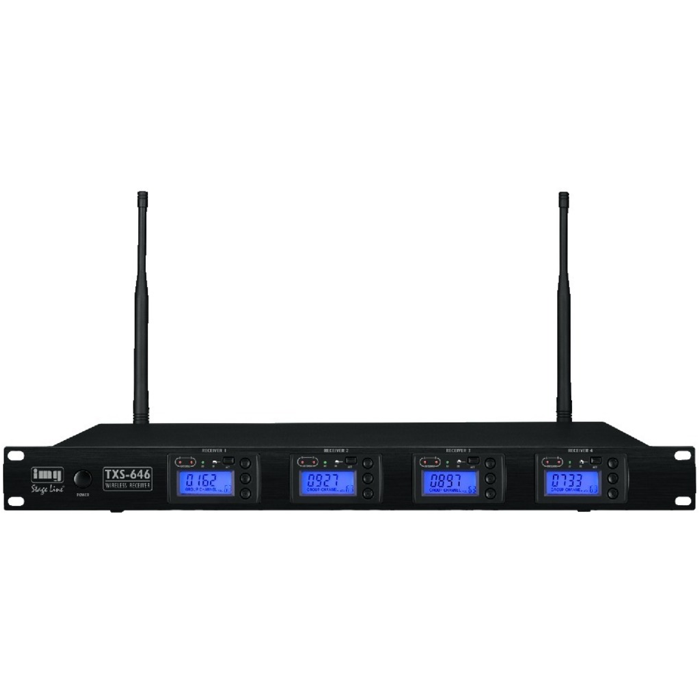IMG Stageline TXS-646 UHF 4-Channel Multifrequency Receiver Unit - main image