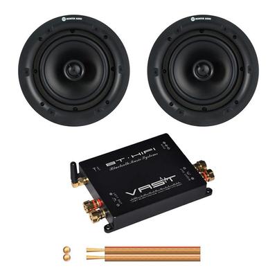 Vast Bluetooth Amplifier 2 x 45W With Pair Of Monitor Audio PRO65
