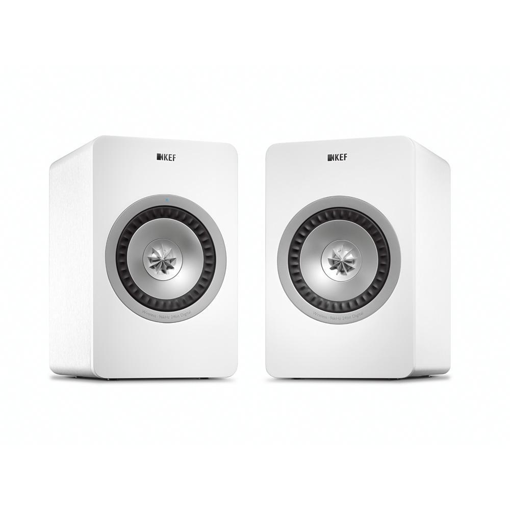 Kef X300 Wireless Active Speakers - Pair - White - main image