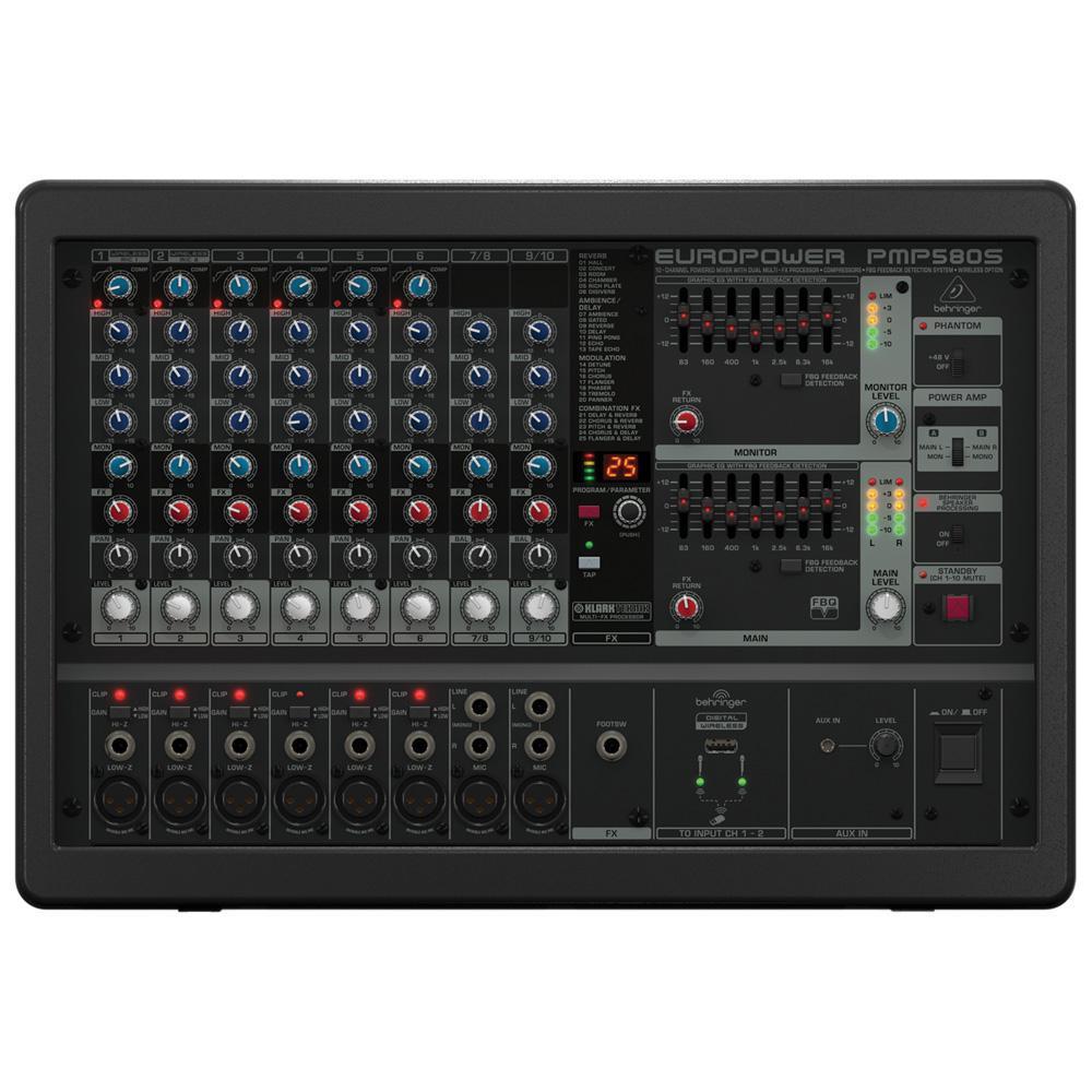 Behringer PMP580S Eurocom Powered (Amplifier) Mixer - 500W