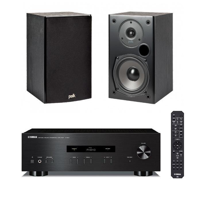 Yamaha AS-201 Amplifier With 1 Pair Polk Audio T15 - main image