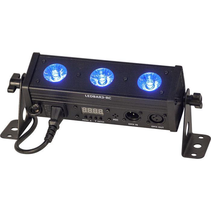 Ibiza DMX-Controlled RGBW LED Bar With 3 LEDs