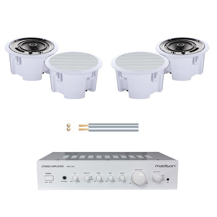 Madison Amp With 4 x Ceiling Speakers & 100m Cable