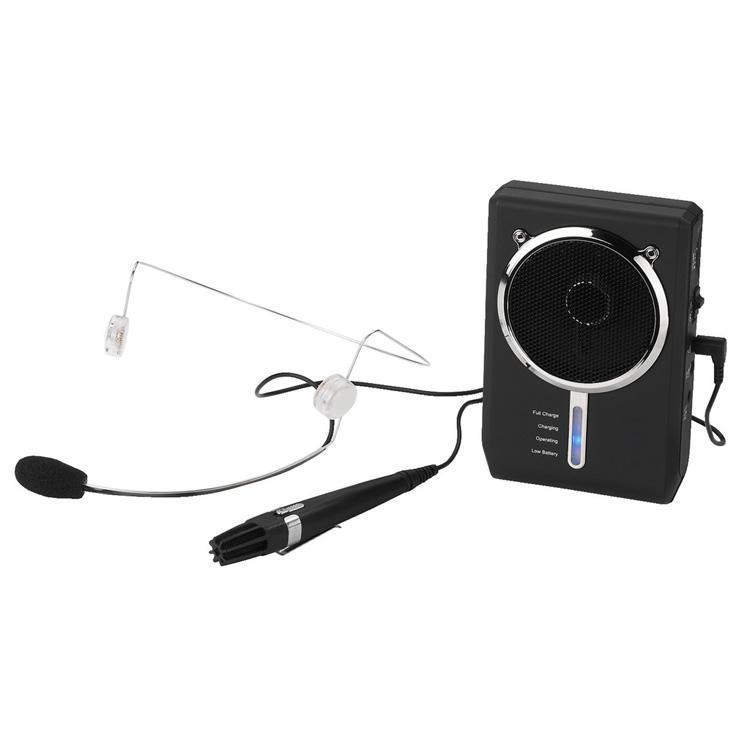 Portable Digital Voice Amplifier With Headset Mic & Mini Handheld Mic