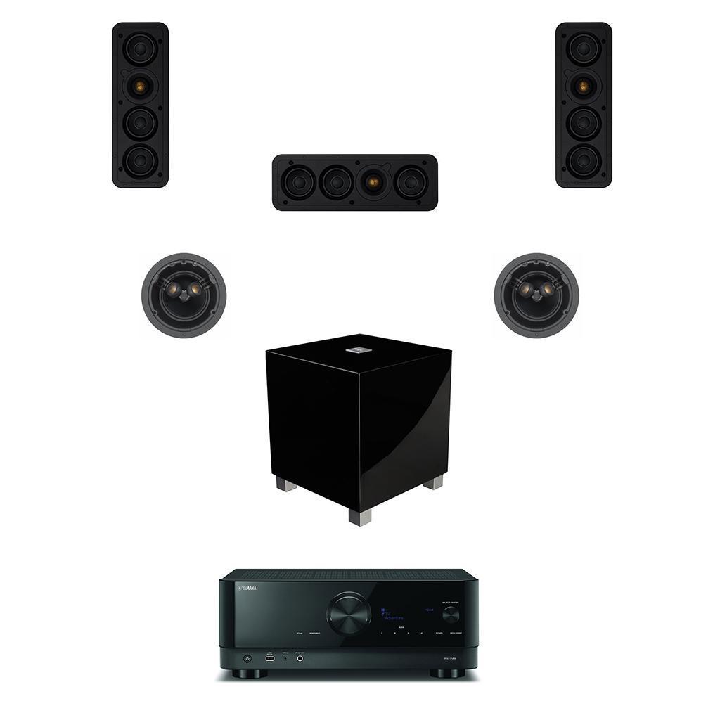Yamaha 5.1 with Monitor Audio Speakers and REL Sub - main image