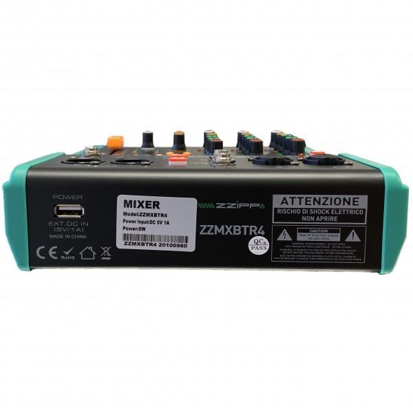ZZiPP Compact 4-Channel Mixer With DSP Effects And Bluetooth - main image
