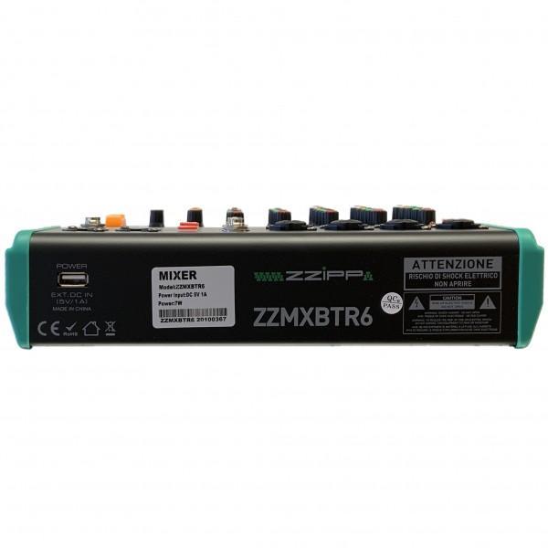 ZZiPP Compact 6-Channel Mixer With DSP Effects And Bluetooth - main image