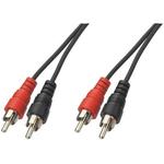 Stereo Audio Connection Cable 0.5m With 2 x RCA plug on both ends