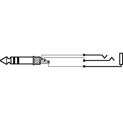 Stereo Extension Cable 3 cores without shielding Length: 100-600cm.