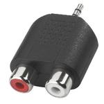 RCA Adapter 1 x 2.5mm Stereo Plug to 2 x RCA Female 
