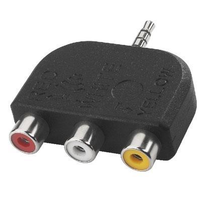 AV Adapter 1 x 3.5mm 4 Pole Plug to 3 x RCA  Female - thumbnail image 1
