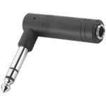 Adapter Right Angle 6.3mm Stereo Plug to 6.3mm Stereo Female