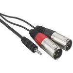 3.5mm to XLR plug to a PC to a Mixer or Amplifier