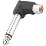 Adapter Right Angel 6.3mm Mono Plug to RCA Jack