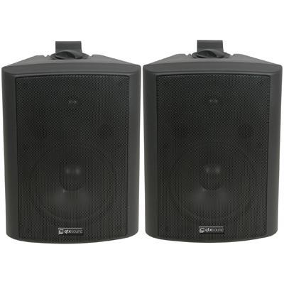 QTX 90W Stereo Background Speakers 8" (Pair) - Black Or White