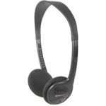 Stereo/Mono Switched Headphones Black