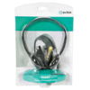 Stereo/Mono Switched Headphones with In-line Volume Control, 6.3mm Adaptor & 5m Cable In Blister Pack