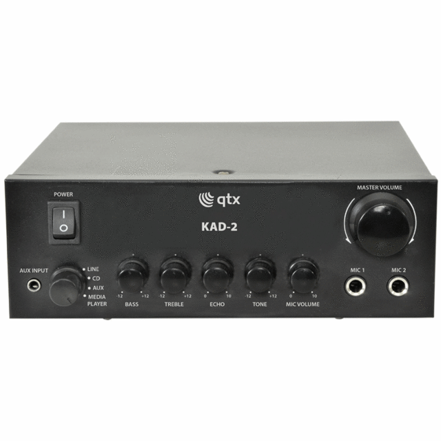 QTX KAD-2 Digital Stereo Amplifier 2 x 55W Front - thumbnail image 2